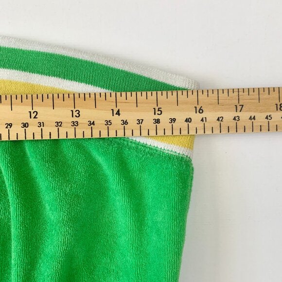 Y2K Juicy Couture Black Label Terry Cloth Shorts One Piece Romper Retro Sporty - Picture 11 of 15